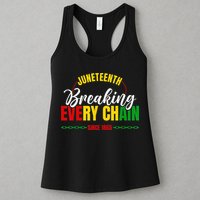 Juneteenth Breaking Every Chain Since 1865 Womens Tank Top