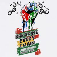 Juneteenth Breaking Every Chain Since 1865 Button