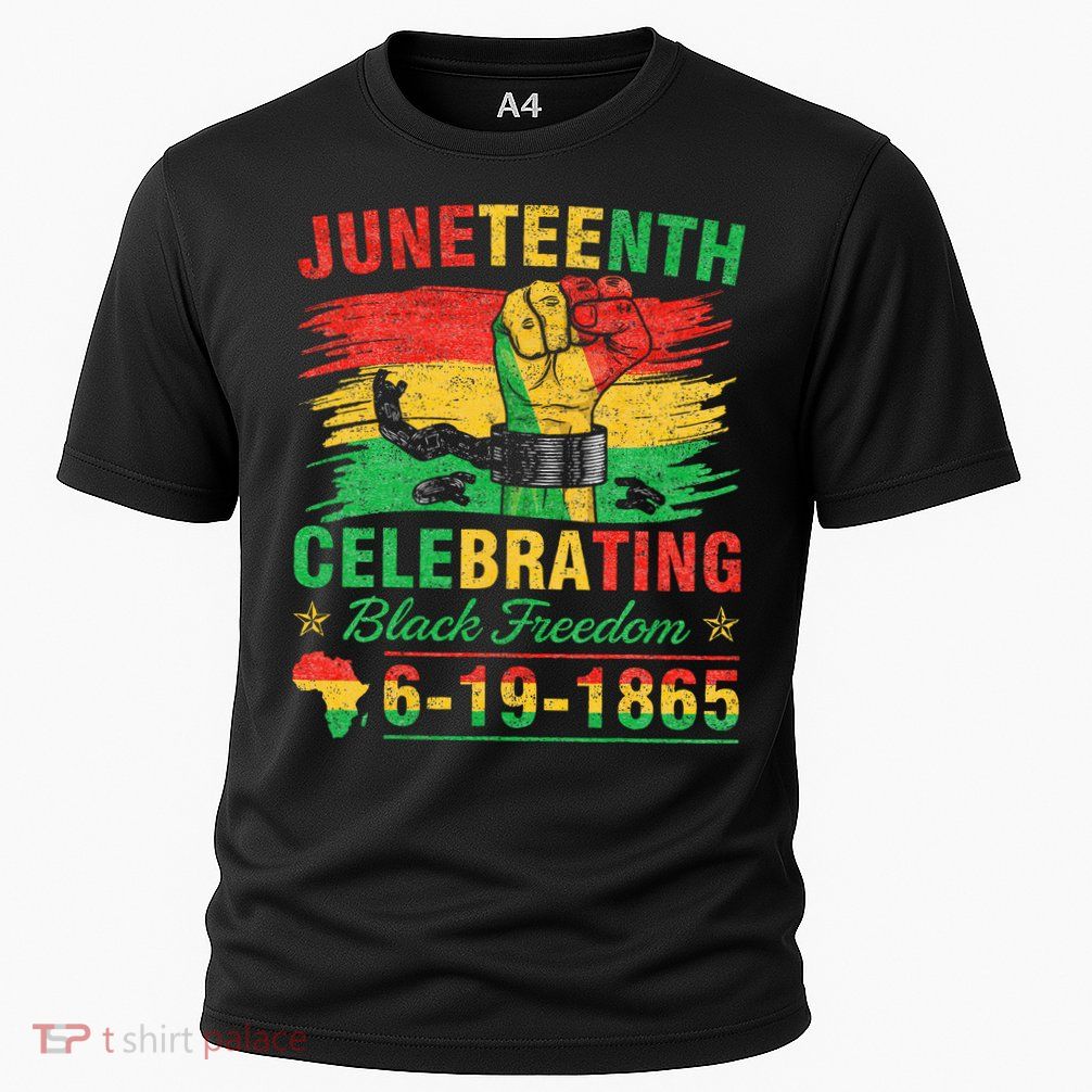 Juneteenth Breaking Every Chain Black  Performance Shirt
