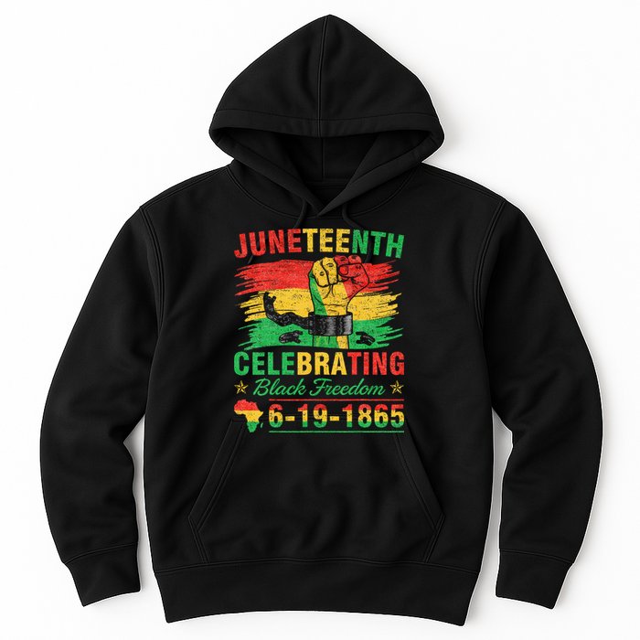 Juneteenth Breaking Every Chain Black  Hoodie