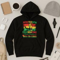 Juneteenth Breaking Every Chain Black  Hoodie