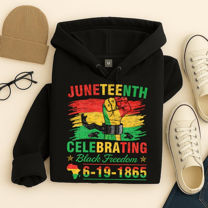 Juneteenth Breaking Every Chain Black  Hoodie