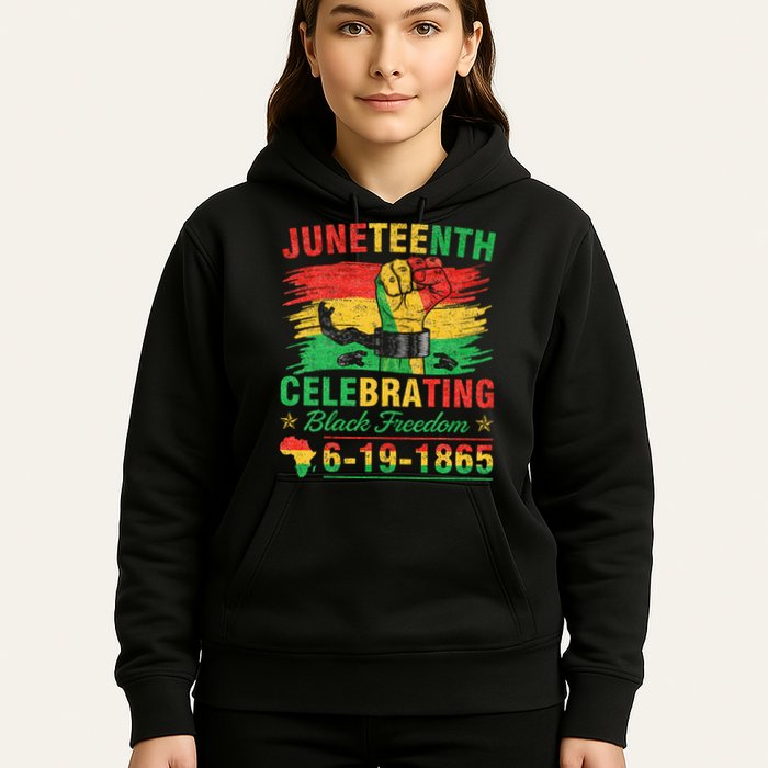 Juneteenth Breaking Every Chain Black  Hoodie