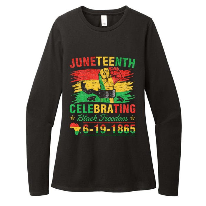 Juneteenth Breaking Every Chain Black  Womens CVC Long Sleeve Shirt