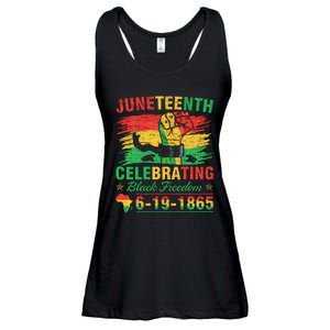 Juneteenth Breaking Every Chain Black  Ladies Essential Flowy Tank