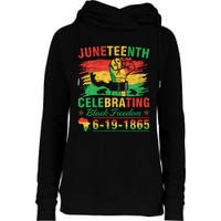 Juneteenth Breaking Every Chain Black  Womens Funnel Neck Pullover Hood