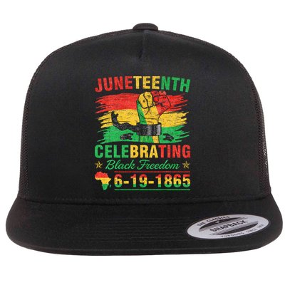 Juneteenth Breaking Every Chain Black  Flatbill Hat