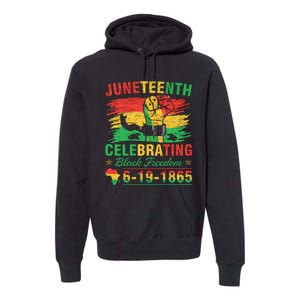 Juneteenth Breaking Every Chain Black  Premium Hoodie