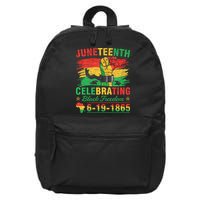 Juneteenth Breaking Every Chain Black  16 in Basic Backpack