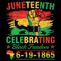 Juneteenth Breaking Every Chain Black  16 in Basic Backpack