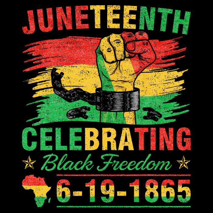 Juneteenth Breaking Every Chain Black  16 in Basic Backpack