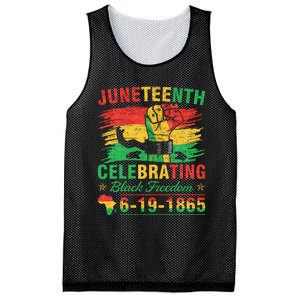 Juneteenth Breaking Every Chain Black  Mesh Reversible Basketball Jersey Tank