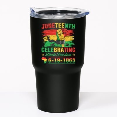 Juneteenth Breaking Every Chain Black  Tumbler