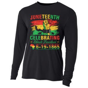 Juneteenth Breaking Every Chain Black  Cooling Performance Long Sleeve Crew