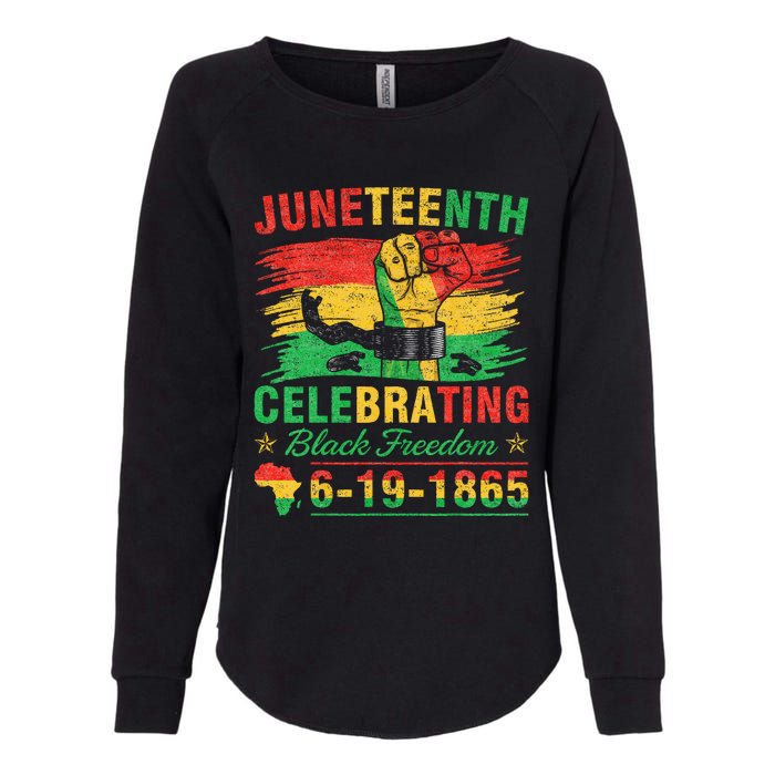 Juneteenth Breaking Every Chain Black  Womens California Wash Sweatshirt