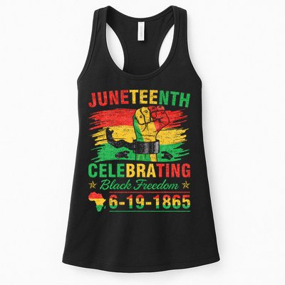 Juneteenth Breaking Every Chain Black  Womens Tank Top