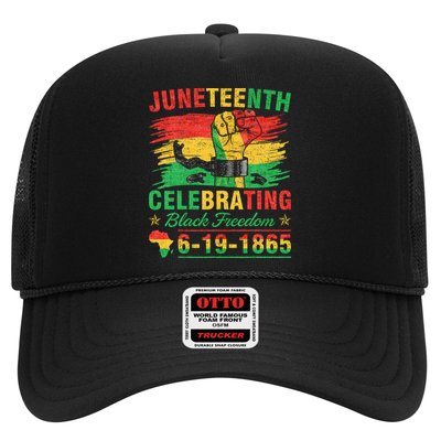 Juneteenth Breaking Every Chain Black  Trucker Hat