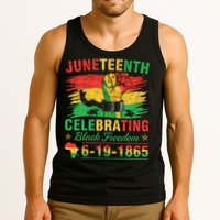 Juneteenth Breaking Every Chain Black  Tank Top