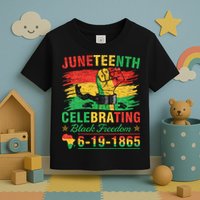 Juneteenth Breaking Every Chain Black  Toddler T-Shirt