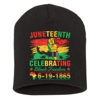 Juneteenth Breaking Every Chain Black  Short Acrylic Beanie