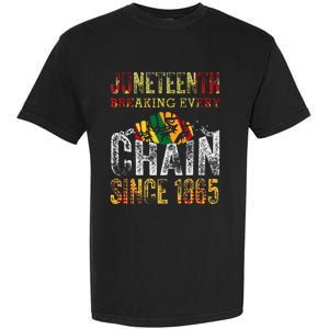 Juneteenth Breaking Every Chain Since 1865 Garment-Dyed Heavyweight T-Shirt