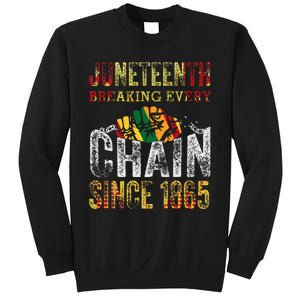 Juneteenth Breaking Every Chain Since 1865 Sweatshirt