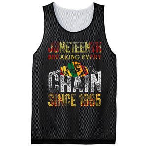 Juneteenth Breaking Every Chain Since 1865 Mesh Reversible Basketball Jersey Tank