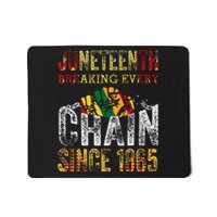 Juneteenth Breaking Every Chain Since 1865 Mousepad