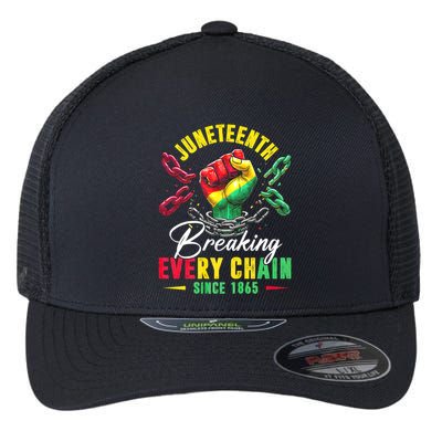 Juneteenth Breaking Every Chain Since 1865 Juneteenth Is My Independence Day Flexfit Unipanel Trucker Cap
