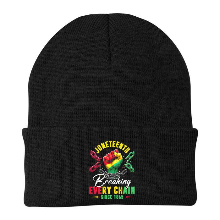 Juneteenth Breaking Every Chain Since 1865 Juneteenth Is My Independence Day Beanie