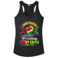 Juneteenth Breaking Every Chain Since 1865 Juneteenth Is My Independence Day Ladies PosiCharge Competitor Racerback Tank