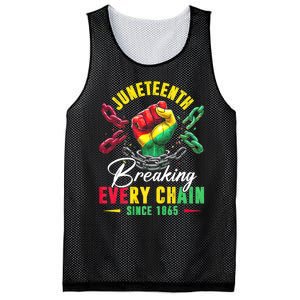 Juneteenth Breaking Every Chain Since 1865 Juneteenth Is My Independence Day Mesh Reversible Basketball Jersey Tank