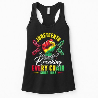 Juneteenth Breaking Every Chain Since 1865 Juneteenth Is My Independence Day Womens Tank Top
