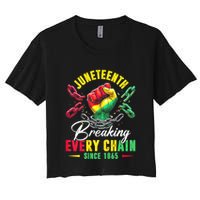 Juneteenth Breaking Every Chain Since 1865 Juneteenth Is My Independence Day Crop Top