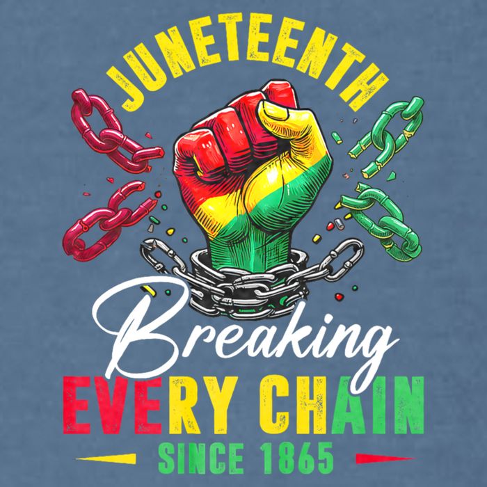 Juneteenth Breaking Every Chain Since 1865 Juneteenth Is My Independence Day Garment-Dyed Sweatshirt
