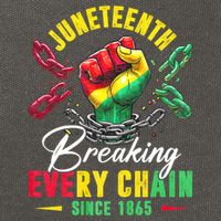 Juneteenth Breaking Every Chain Since 1865 Juneteenth Is My Independence Day Cotton Canvas Backpack