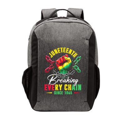 Juneteenth Breaking Every Chain Since 1865 Juneteenth Is My Independence Day Vector Backpack