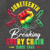 Juneteenth Breaking Every Chain Since 1865 Juneteenth Is My Independence Day Vector Backpack