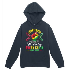 Juneteenth Breaking Every Chain Since 1865 Juneteenth Is My Independence Day Urban Pullover Hoodie