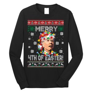 Joe Biden Easter Biden Ugly Christmas Long Sleeve Shirt