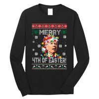 Joe Biden Easter Biden Ugly Christmas Long Sleeve Shirt