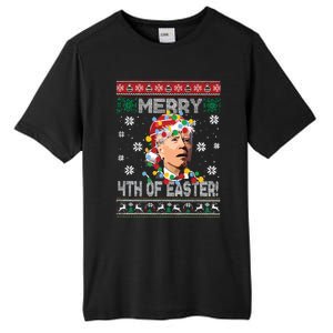 Joe Biden Easter Biden Ugly Christmas Tall Fusion ChromaSoft Performance T-Shirt