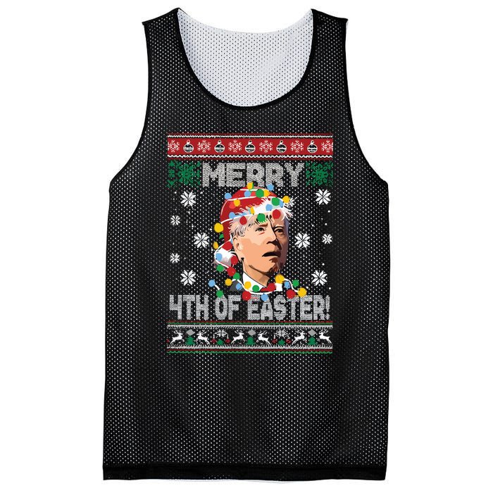 Joe Biden Easter Biden Ugly Christmas Mesh Reversible Basketball Jersey Tank