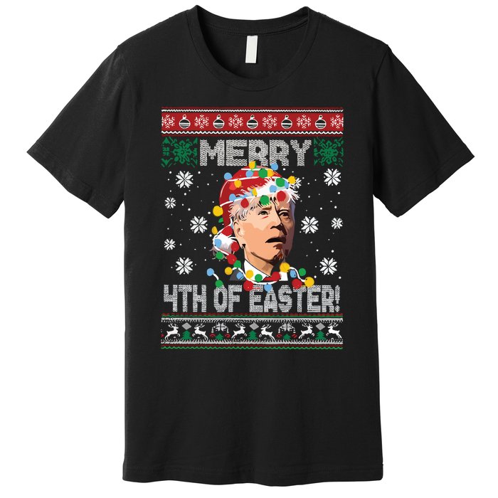 Joe Biden Easter Biden Ugly Christmas Premium T-Shirt