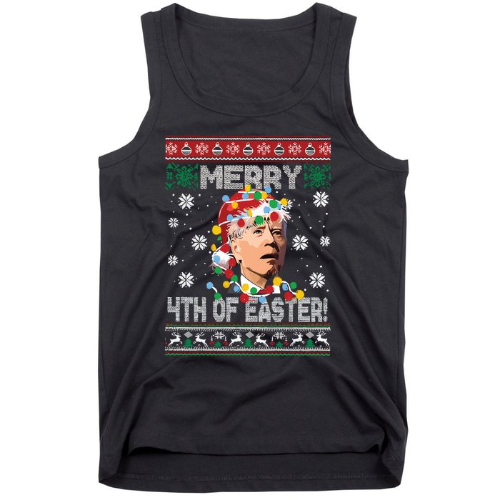 Joe Biden Easter Biden Ugly Christmas Tank Top