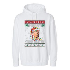 Joe Biden Easter Biden Ugly Christmas Garment-Dyed Fleece Hoodie