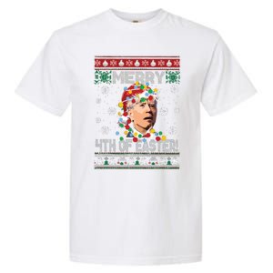 Joe Biden Easter Biden Ugly Christmas Garment-Dyed Heavyweight T-Shirt