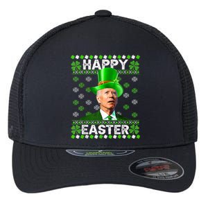 Joe Biden Easter Confused St Patricks Day Funny Biden Flexfit Unipanel Trucker Cap