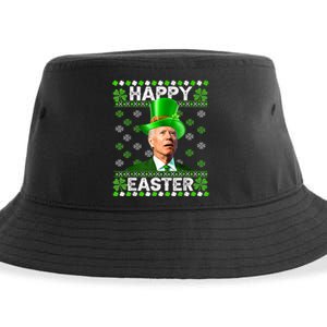 Joe Biden Easter Confused St Patricks Day Funny Biden Sustainable Bucket Hat