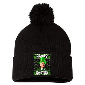 Joe Biden Easter Confused St Patricks Day Funny Biden Pom Pom 12in Knit Beanie